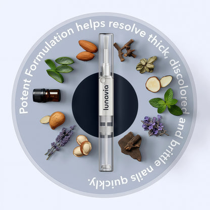 lunavia™ Antifungal Pen | Cures Most Athlete's Foot, Jock Itch, and Ringworm | 25% Undecylenic Acid with added Tea Tree, Jojoba, Clove Bud Oils & Aloe 3 Pack